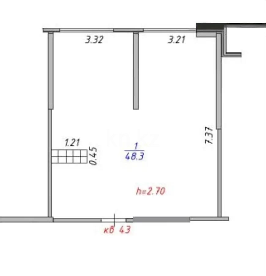 Продажа 2-комнатной квартиры, 48.3 м² - Продажа двухкомнатных квартир в Турксибском р-не Алматы - страница 6 фото 1 из 1
