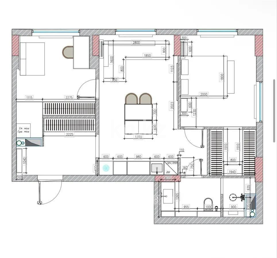 Продажа 2-комнатной квартиры, 66 м² в Астане - фото 8