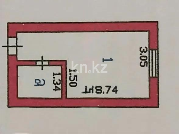 Продажа 1-комнатной квартиры, 18 м² в Астане