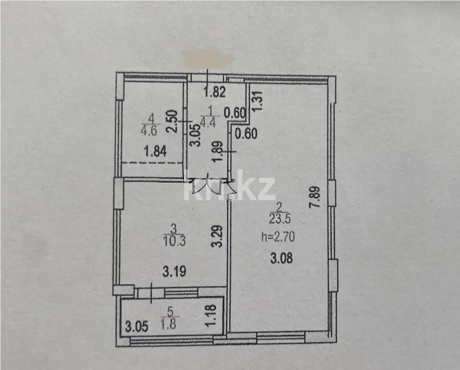Продажа 1-комнатной квартиры, 44.6 м² в Астане