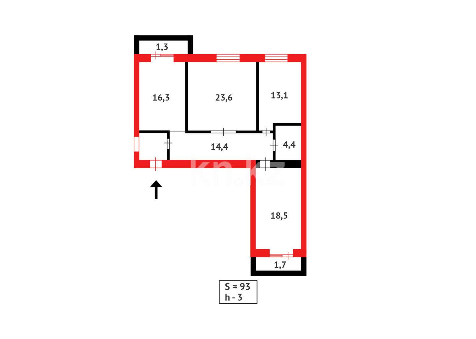 Продажа 3-комнатной квартиры, 89 м² - Продажа квартир в Караганде - страница 3 фото 30 из 30