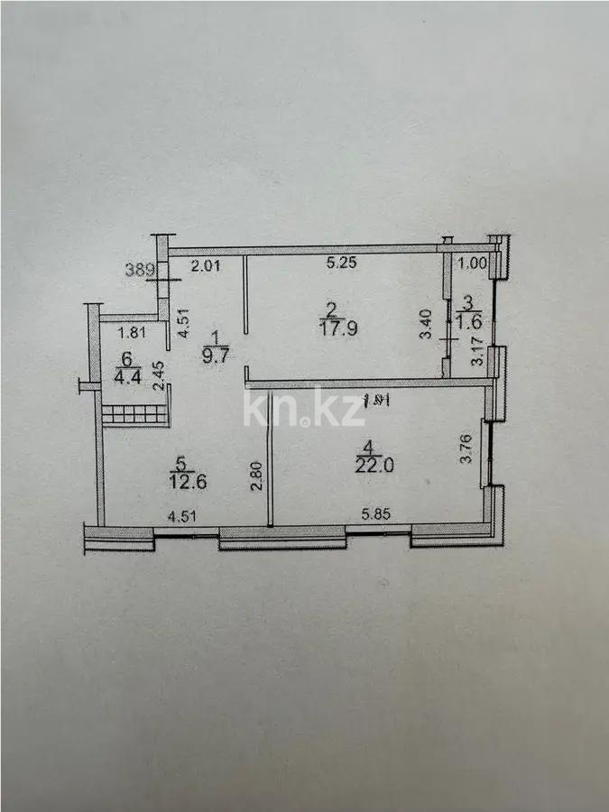 Продажа 2-комнатной квартиры, 68.2 м², ул. Ашимова, дом  1/5б - Продажа  двухкомнатных квартир в Алматы фото 1 из 1