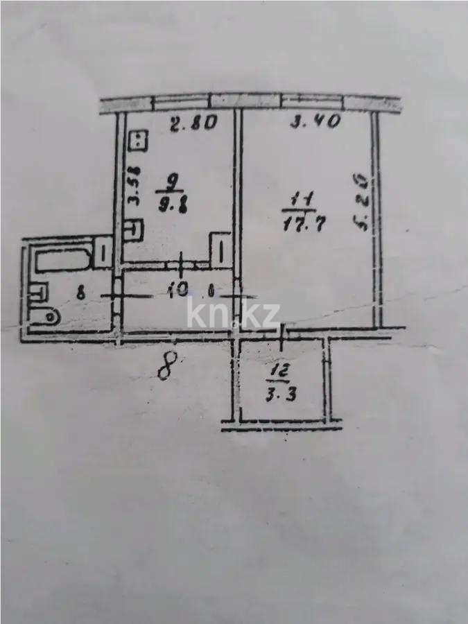 Продажа 1-комнатной квартиры, 40 м², мкр-н Жетысу-1, дом  20 - Продажа  однокомнатных квартир в Алматы фото 4 из 4