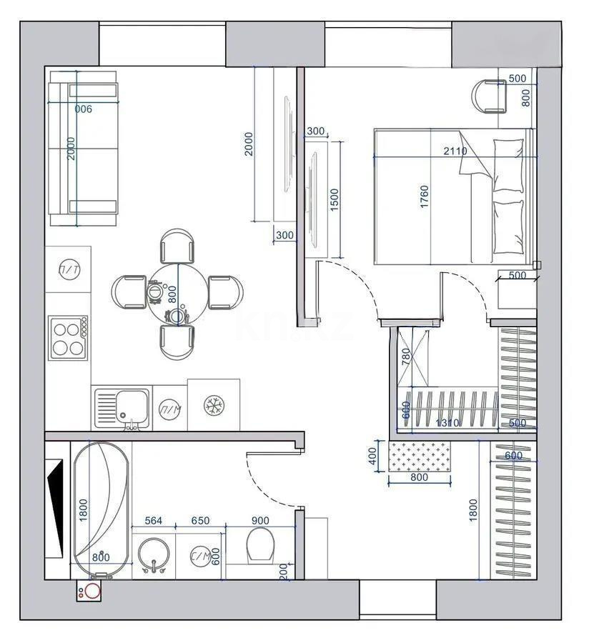 Продажа 2-комнатной квартиры, 40 м² - Недвижимость в Караганде - страница 3 фото 15 из 15