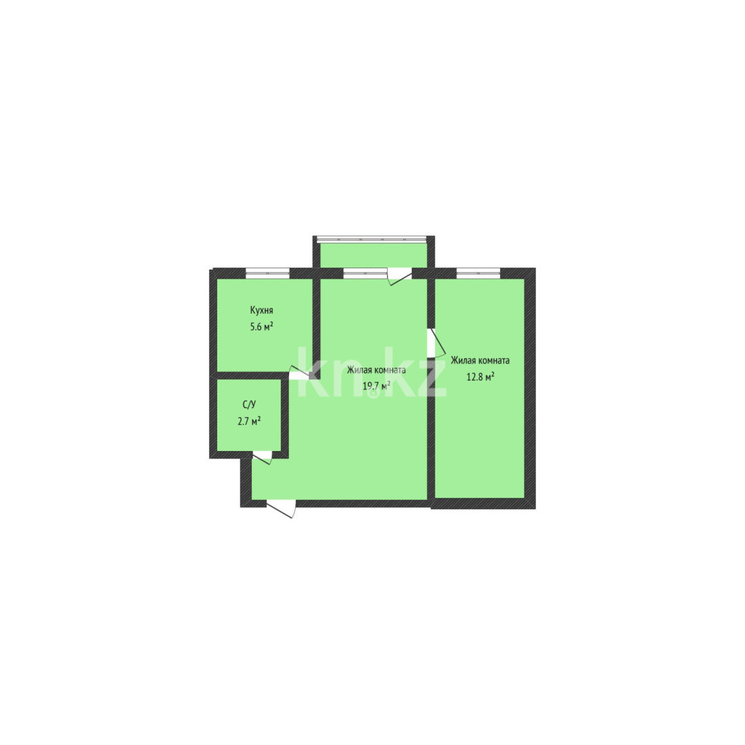 Продажа 2-комнатной квартиры, 41.5 м² - Продажа недвижимости в Казахстане - страница 5 фото 17 из 17