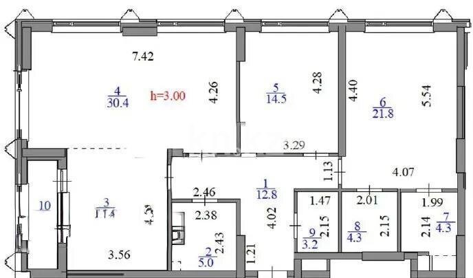 Продажа 3-комнатной квартиры, 113.3 м² в Астане - фото 4