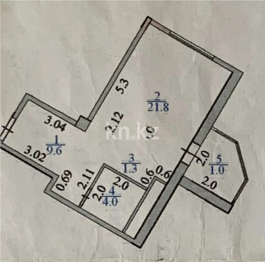 Продажа 1-комнатной квартиры, 37.7 м² - Продажа квартир в р-не Сарайшык Астаны фото 1 из 1