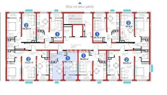 Продажа 1-комнатной квартиры, 38 м² в Алматы