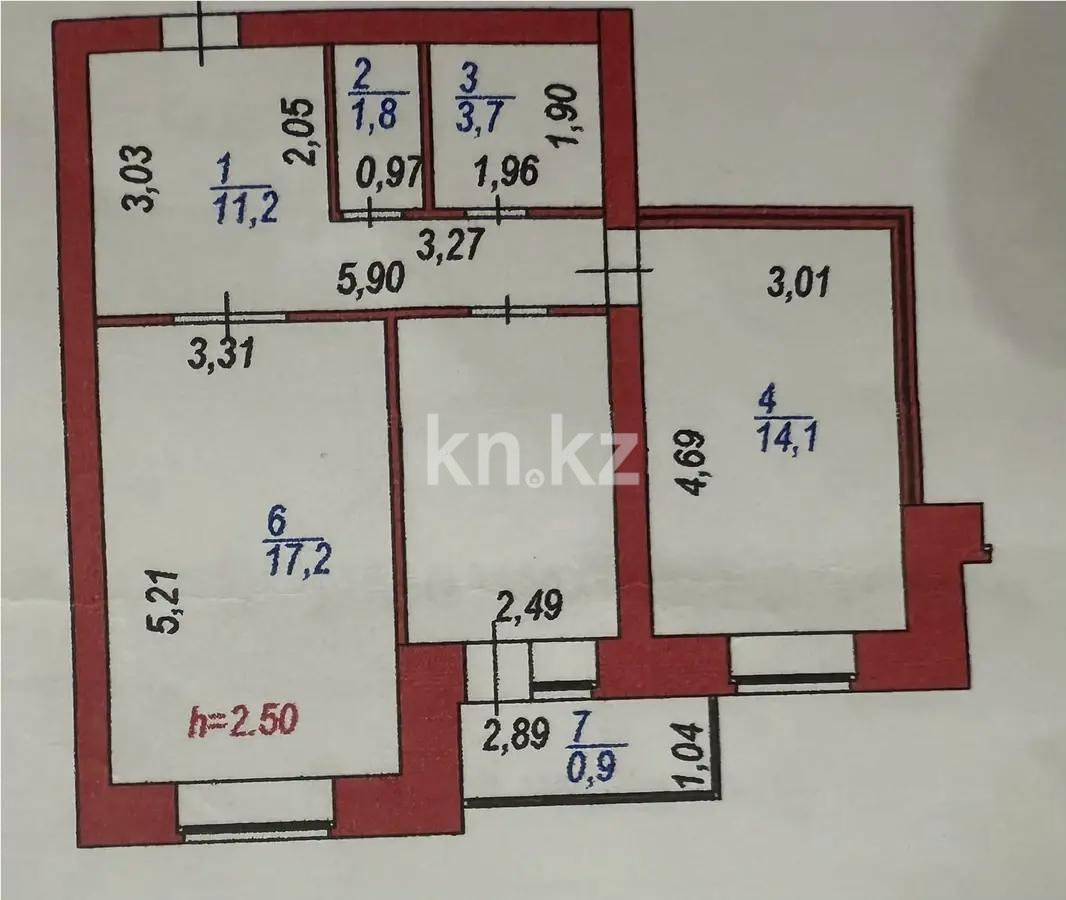 Продажа 2-комнатной квартиры, 58 м² в Астане - фото 6