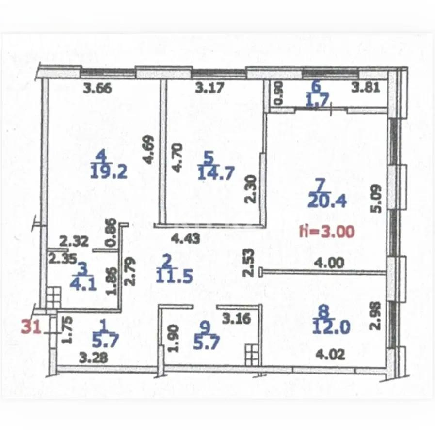 Продажа 3-комнатной квартиры, 96 м² в Алматы - фото 3