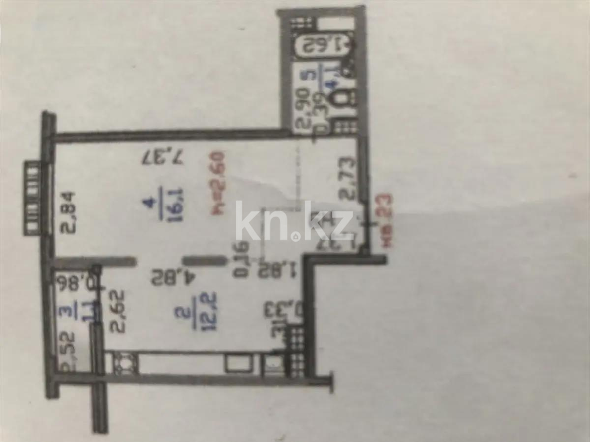 Продажа 1-комнатной квартиры, 38.5 м², пр. Райымбека, дом  590/16 в Алматы