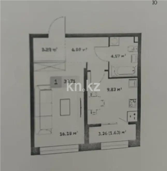 Продажа 1-комнатной квартиры, 40 м² в Алматы - фото 4