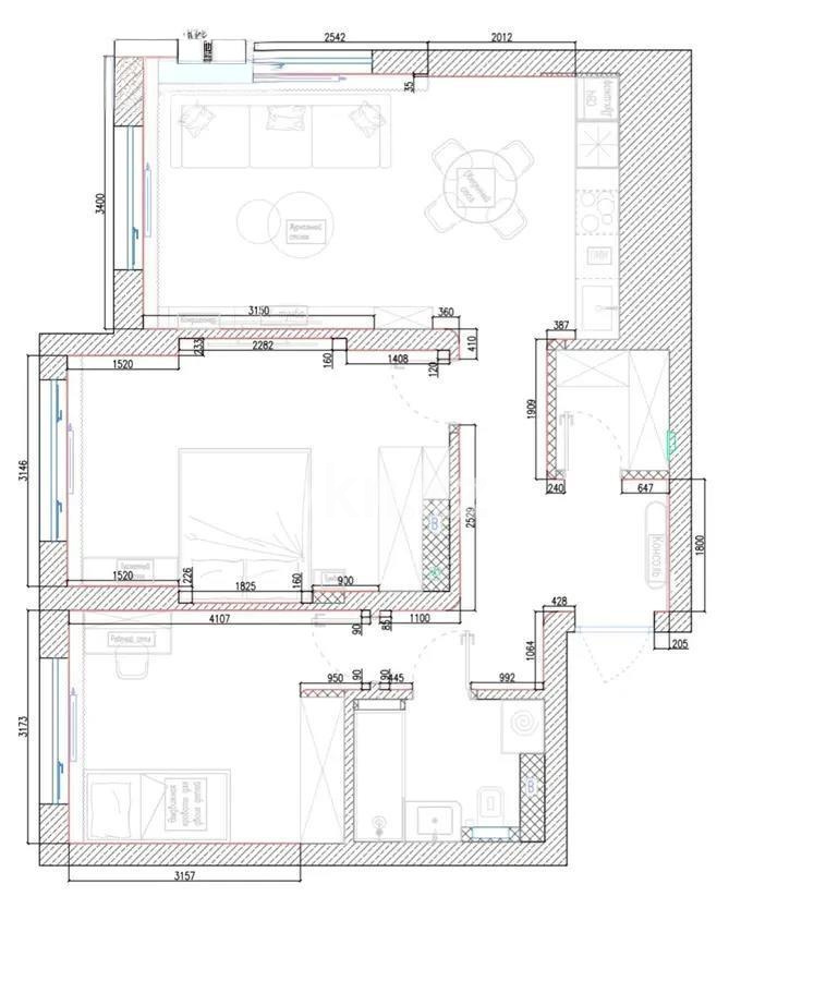 Продажа 3-комнатной квартиры, 68.21 м², ул. Бокейхана, дом  52 - Продажа  трехкомнатных квартир в Астане без посредников фото 1 из 1