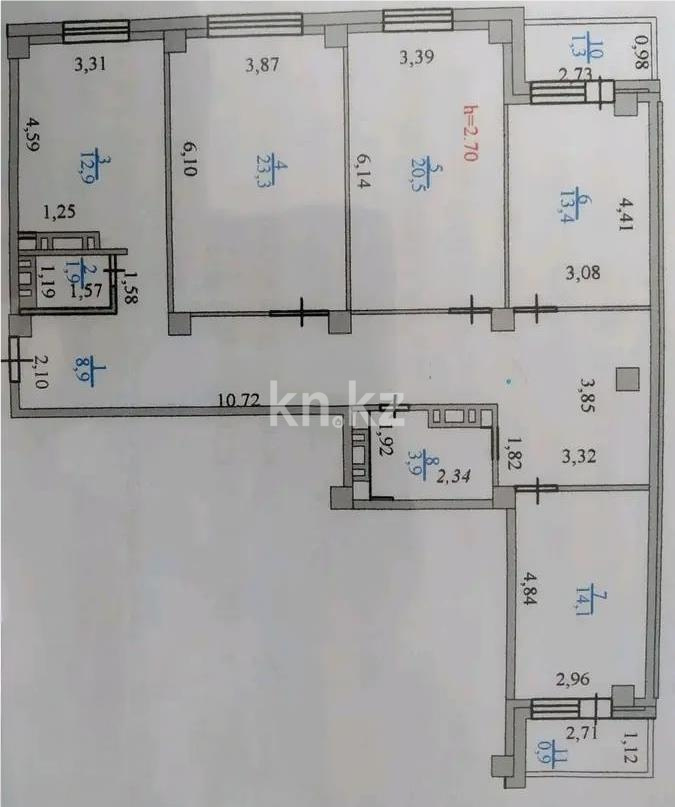 Продажа 4-комнатной квартиры, 127 м² - Продажа квартир в Казахстане - страница 35 фото 9 из 9