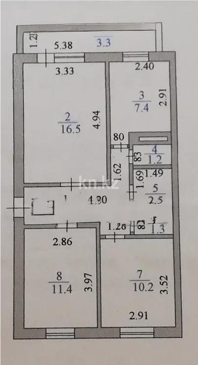 Продажа 3-комнатной квартиры, 58.8 м² в Астане - фото 7