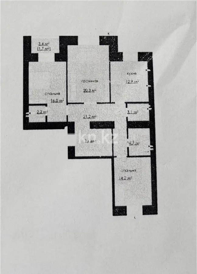 Продажа 3-комнатной квартиры, 96 м², ул. Карбышева, дом  15/1 - Продажа квартир в Казахстане фото 7 из 7