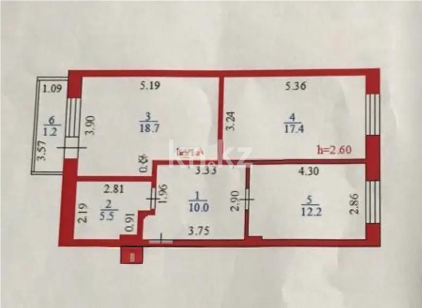 Продажа 2-комнатной квартиры, 65 м², ул. Майлина, дом  23 - Продажа  двухкомнатных квартир в новостройках Астаны без посредников фото 8 из 8