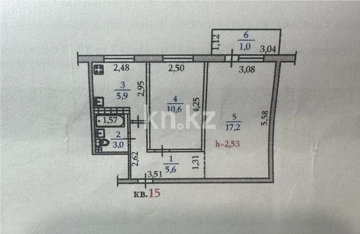 Продажа 1-комнатной квартиры, 35 м² - Продажа однокомнатных квартир в Бостандыкском р-не Алматы фото 4 из 4