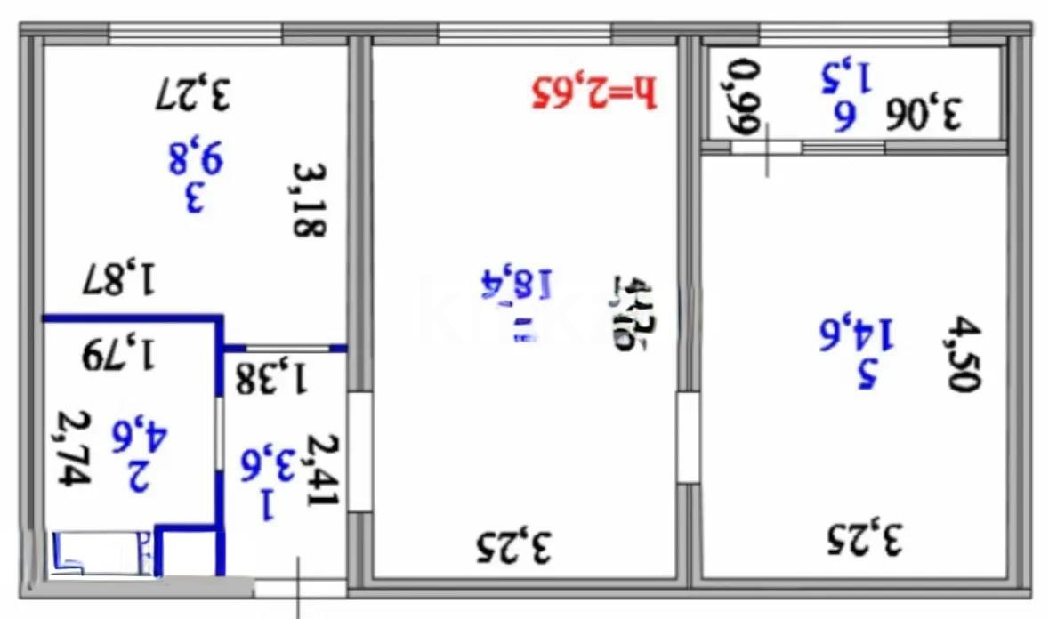 Продажа 2-комнатной квартиры, 53 м², ул. Е-652, дом  18 - Продажа квартир в Астане без посредников фото 2 из 2