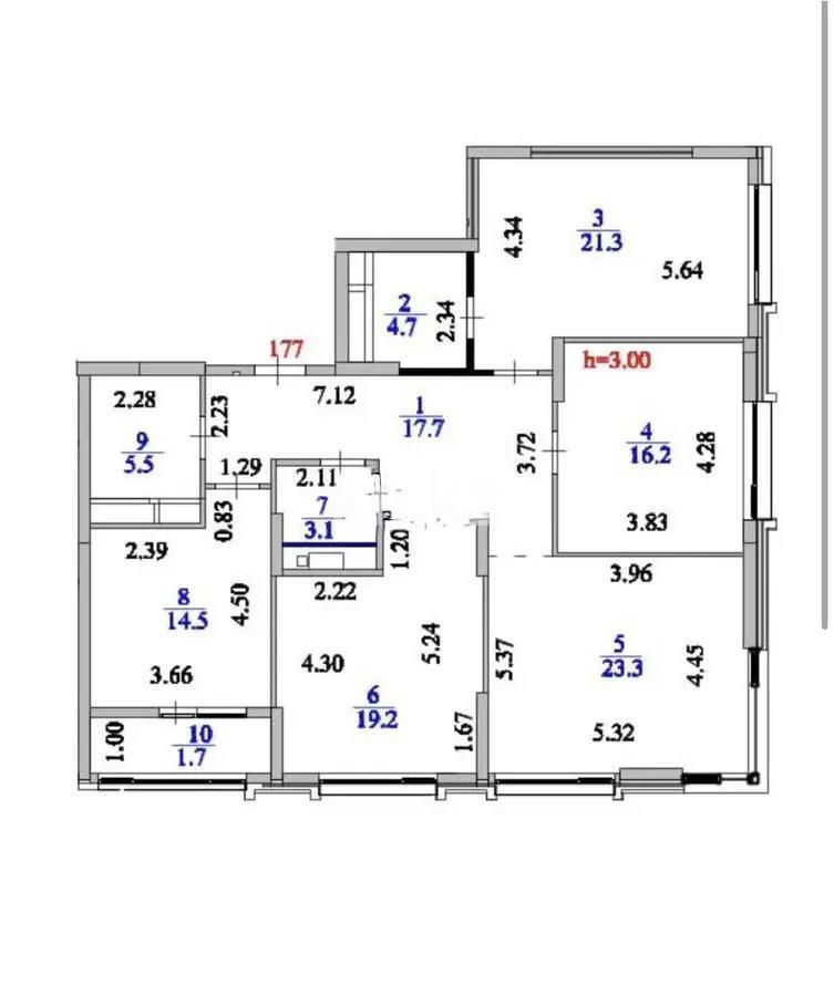 Продажа 4-комнатной квартиры, 127 м² - Аренда квартир помесячно в Кокшетау фото 1 из 1