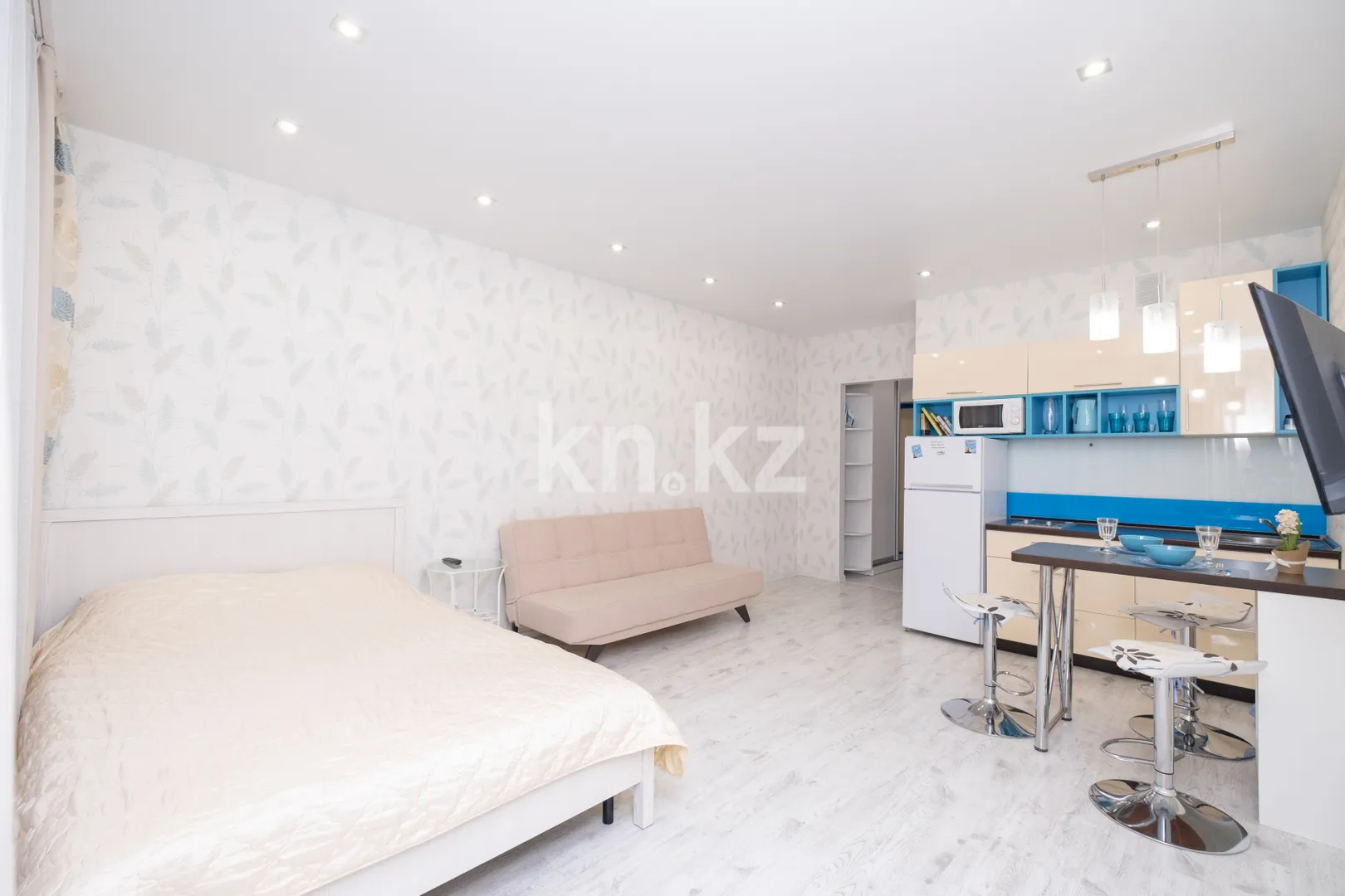 Аренда 1-комнатной квартиры посуточно, 34 м², пр. Бухар-жырау, дом  58 - Аренда  однокомнатных квартир посуточно в Караганде с фото фото 1 из 7