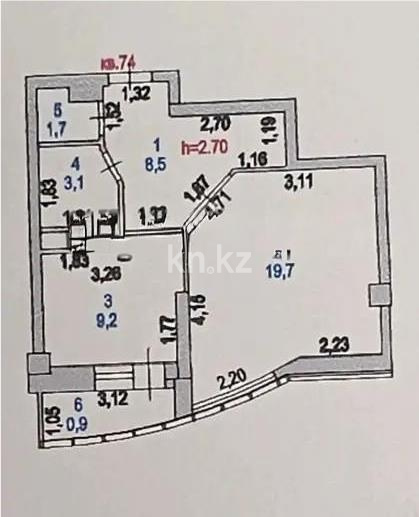 Продажа 1-комнатной квартиры, 43.1 м² - Продажа однокомнатных квартир от собственников в Астане - страница 2 фото 5 из 5
