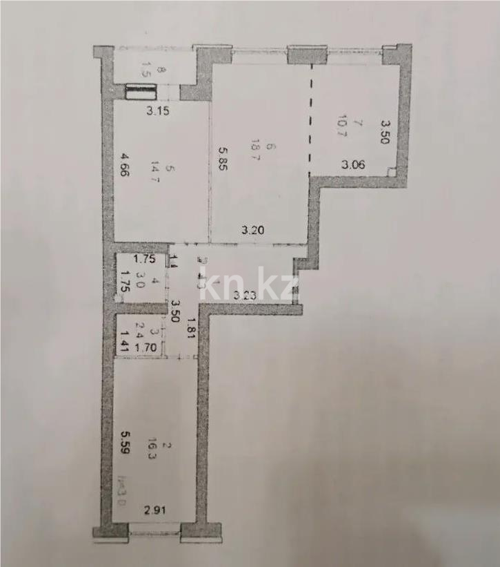 Продажа 3-комнатной квартиры, 78 м² - Продажа трехкомнатных квартир в Казахстане - страница 14 фото 8 из 8