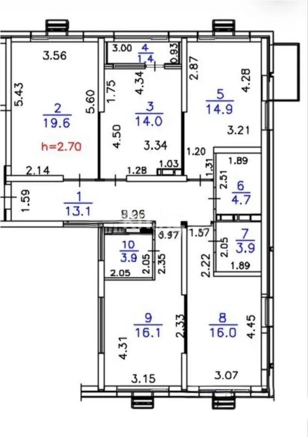 Продажа 4-комнатной квартиры, 107.6 м² в Алматы