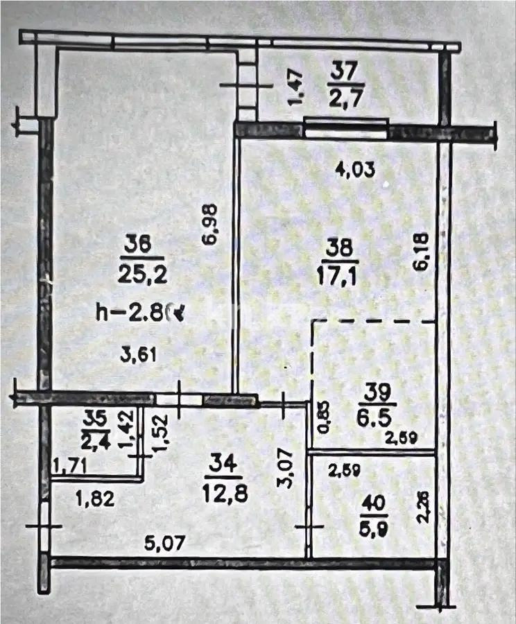 Продажа 2-комнатной квартиры, 75.3 м², ул. Брусиловского, дом  167 в Алматы