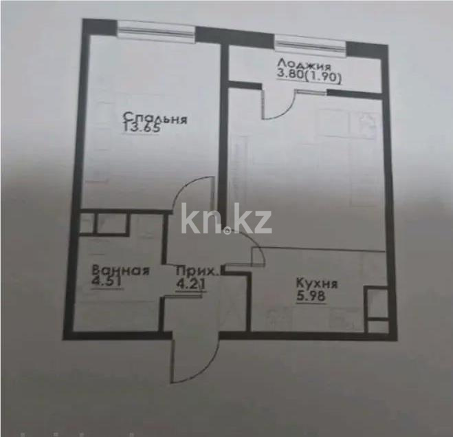 Продажа 2-комнатной квартиры, 46.66 м² - Продажа двухкомнатных квартир в Алматы - страница 98 фото 1 из 1