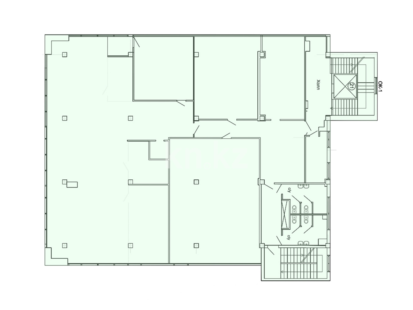 Аренда помещения - Аренда офисных и торговых помещений в Алматы в Бостандыкском р-не фото 13 из 13