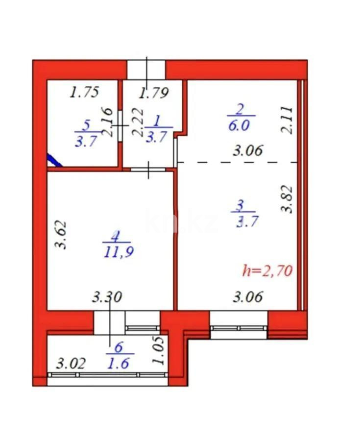 Продажа 2-комнатной квартиры, 38.6 м² - Продажа квартир в новостройках Астаны без посредников фото 6 из 6