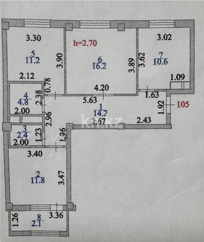 Продажа 3-комнатной квартиры, 73.3 м² - Продажа квартир в новостройках Астаны - страница 42 фото 1 из 1