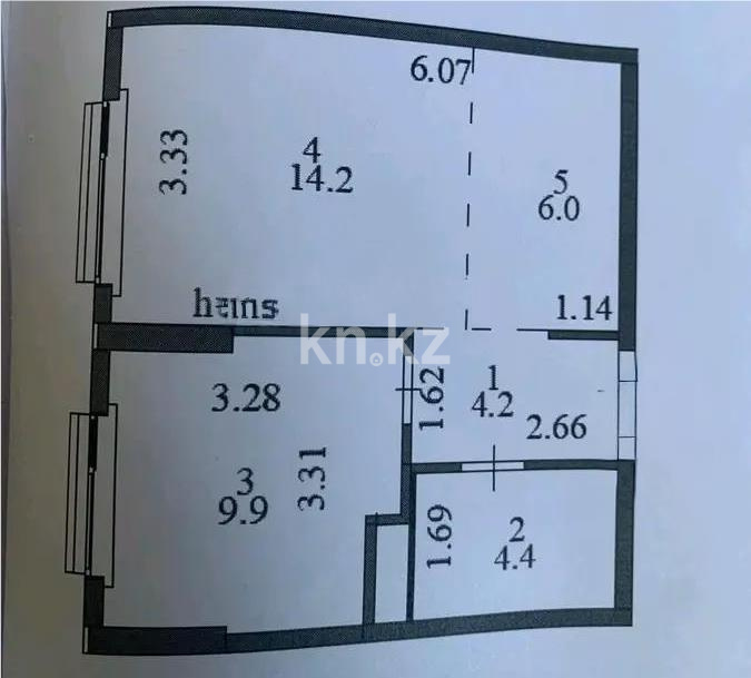 Продажа 2-комнатной квартиры, 38 м² в Астане - фото 3
