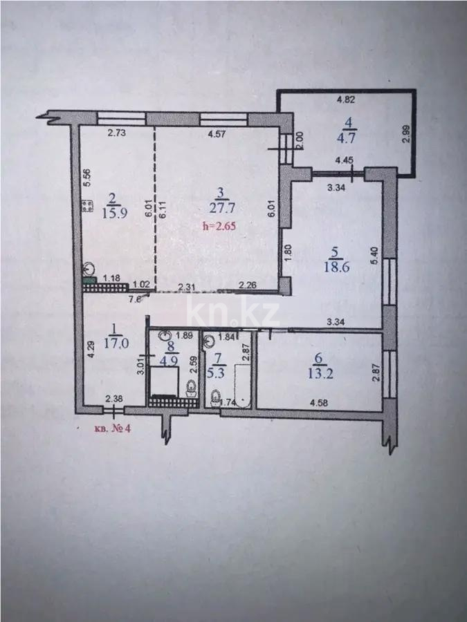 Продажа 3-комнатной квартиры, 107 м² - Аренда квартир помесячно в Карагандинской области фото 8 из 8