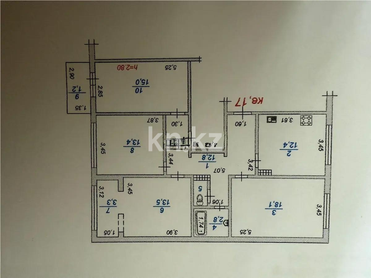 Продажа 4-комнатной квартиры, 95 м² в Алматы - фото 8