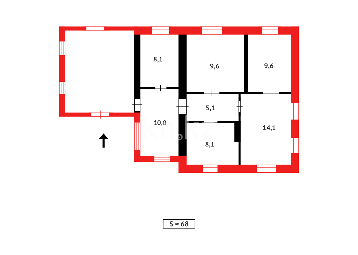 Продажа 4-комнатного дома, 67 м² - Недвижимость в Темиртау - страница 2 фото 12 из 12