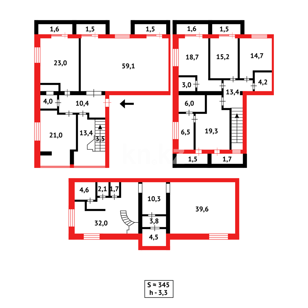 Продажа 6-комнатной квартиры, 345 м², ул. Муканова, дом  53 - Продажа  пятикомнатных квартир в Караганде фото 58 из 58