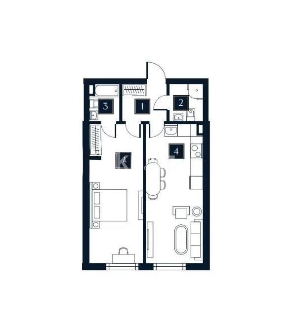 Продажа 2-комнатной квартиры, 60 м² - Продажа двухкомнатных квартир от собственников в Алматы - страница 3 фото 1 из 1