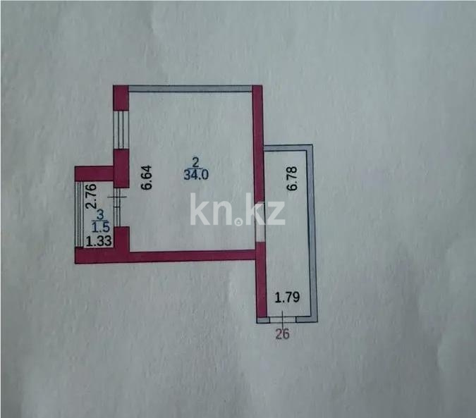 Продажа 1-комнатной квартиры, 47 м² - Продажа квартир от собственников в Караганде фото 3 из 3