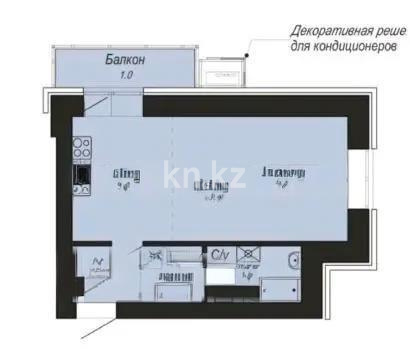 Продажа 1-комнатной квартиры, 30 м² - Продажа недвижимости в Астане - страница 28 фото 3 из 3