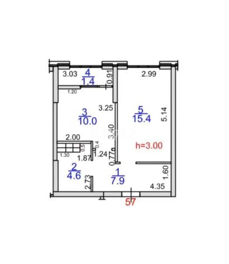 Продажа 1-комнатной квартиры, 39 м² - Продажа  однокомнатных квартир в новостройках Алматы фото 2 из 2