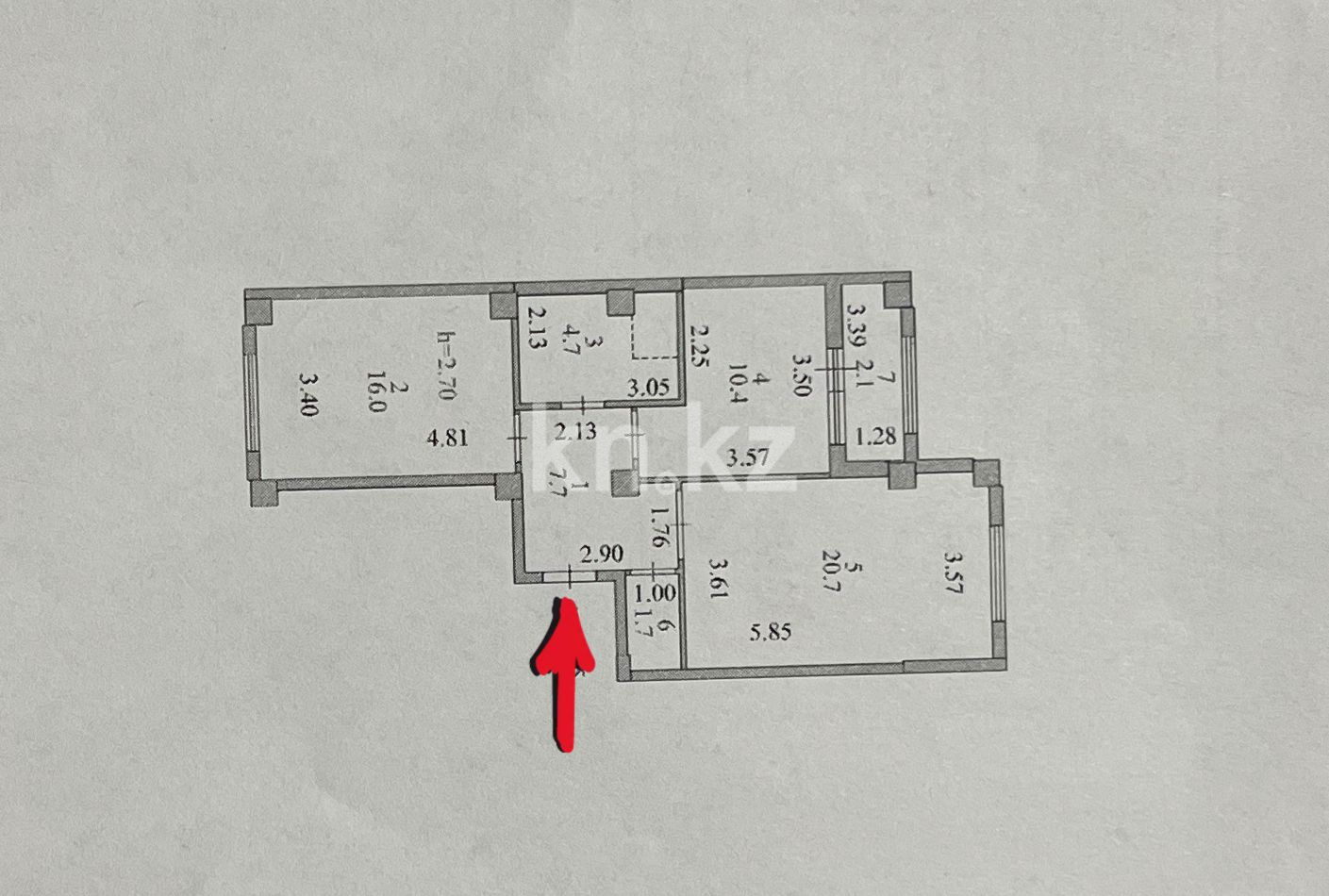 Продажа 2-комнатной квартиры, 63.3 м² - Продажа квартир в Казахстане - страница 5 фото 16 из 16
