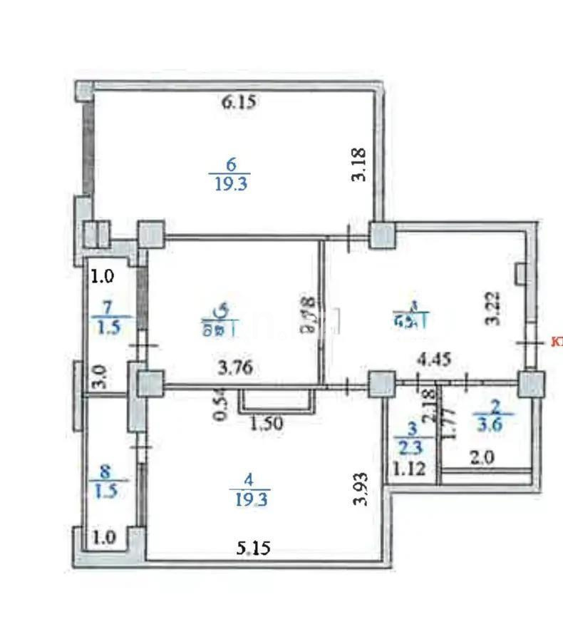 Продажа 2-комнатной квартиры, 73.5 м², пр. Сарыарка, дом  1б в Астане - фото 7