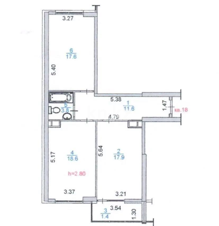 Продажа 2-комнатной квартиры, 70.9 м², мкр-н Шугыла, дом  340/35 - Продажа квартир в новостройках Алматы без посредников фото 1 из 1