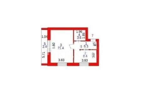 Продажа 1-комнатной квартиры, 42 м² в Караганде