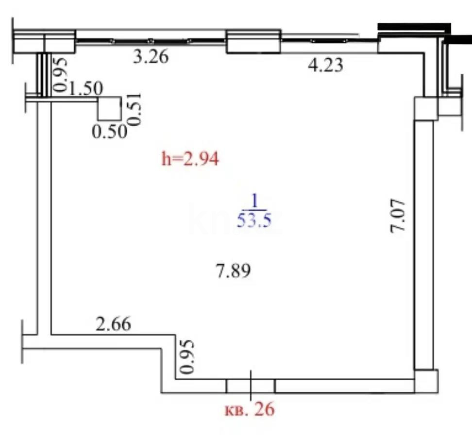 Продажа 2-комнатной квартиры, 53.5 м², ул. Северное Кольцо, дом  92/11 стр - Продажа  двухкомнатных квартир в Алматы фото 1 из 1