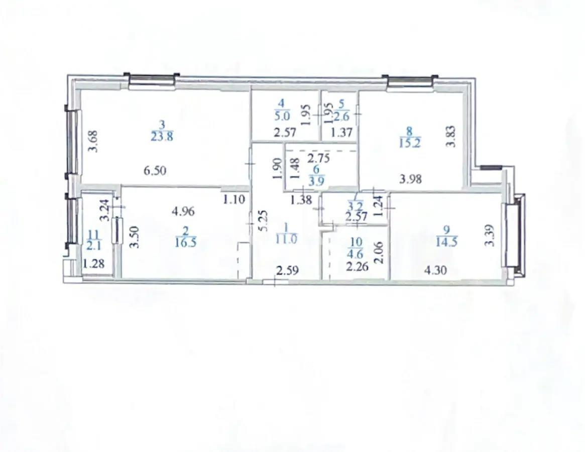 Продажа 3-комнатной квартиры, 102.4 м², ул. Калдаякова, дом  8 - Продажа  трехкомнатных квартир в Астане без посредников с фото фото 1 из 1