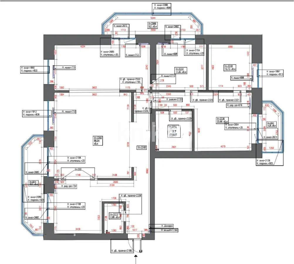 Продажа 4-комнатной квартиры, 152 м², ул. Аманжолова, дом  41 - Продажа квартир в Караганде без посредников фото 1 из 1