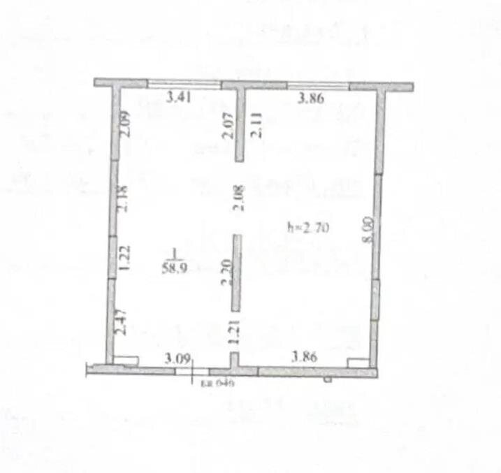 Продажа 2-комнатной квартиры, 59.6 м² в Алматы